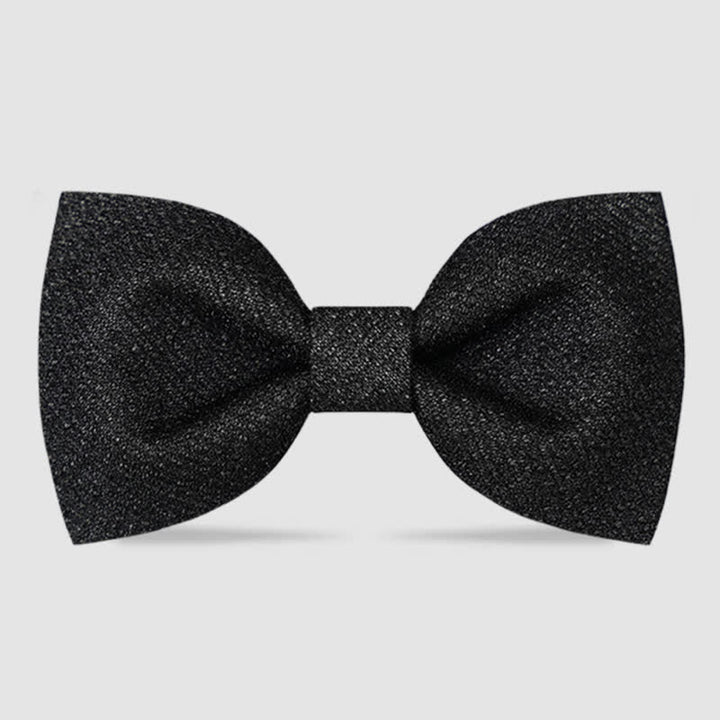 Men's Sparkling Fancy Dress Party Bow Tie - Black - image 2