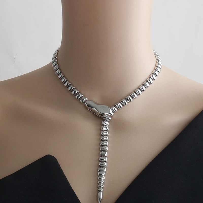 Women's Retro Snake-Shaped Waist Chain Chain Metal Belt - image 10