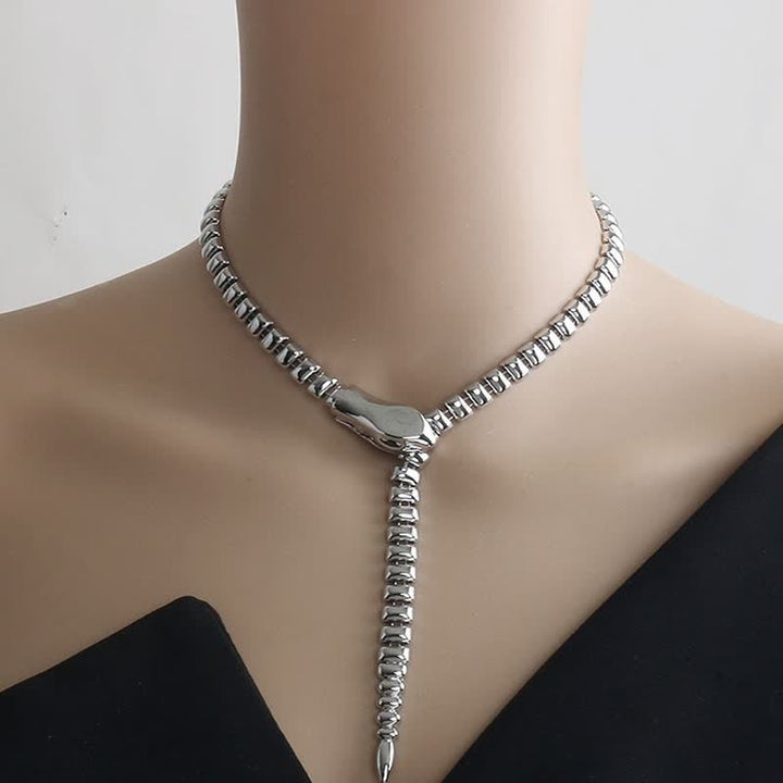 Women's Retro Snake-Shaped Waist Chain Chain Metal Belt - image 10