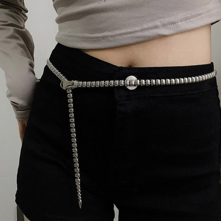 Women's Retro Snake-Shaped Waist Chain Chain Metal Belt - image 9