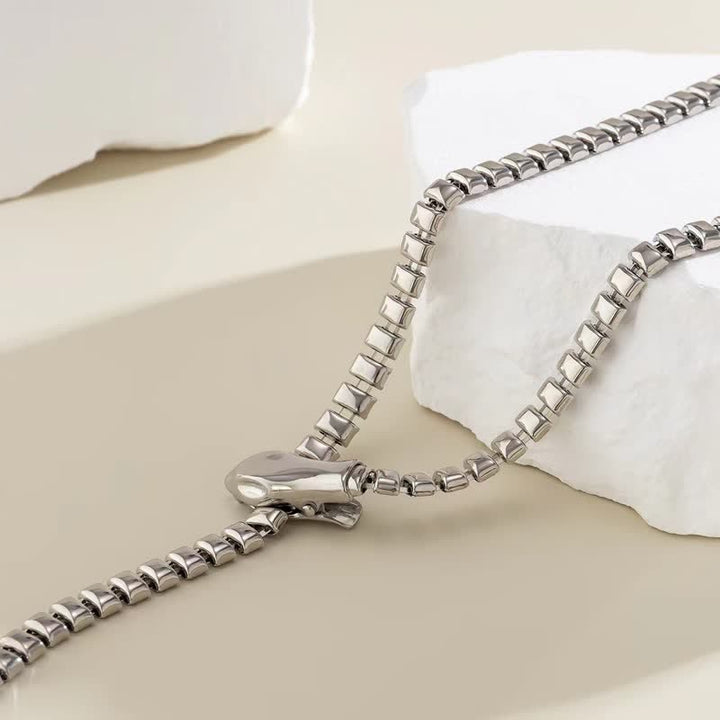 Women's Retro Snake-Shaped Waist Chain Chain Metal Belt - image 8