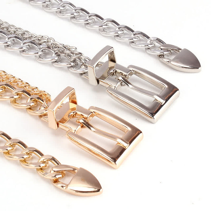 Women's Multi-Layer Body Link Waist Chain Metal Belt - image 3