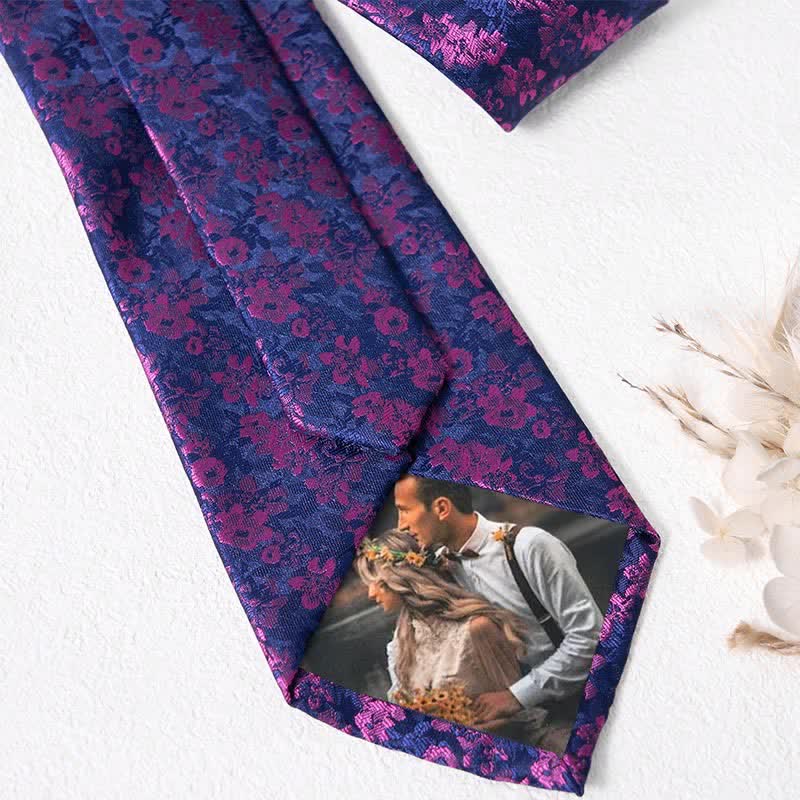 4Pcs Men's Classic Formal Pocket Squares Necktie Set - image 2