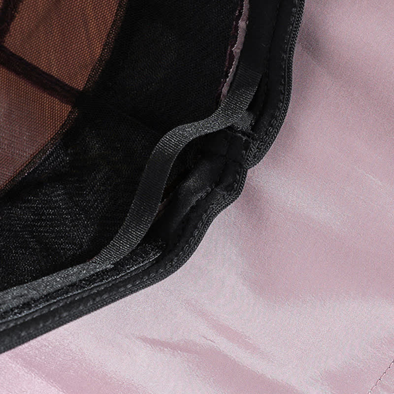 Women's Real Silk Lace Edge Floral Decor Sun Dress Hat