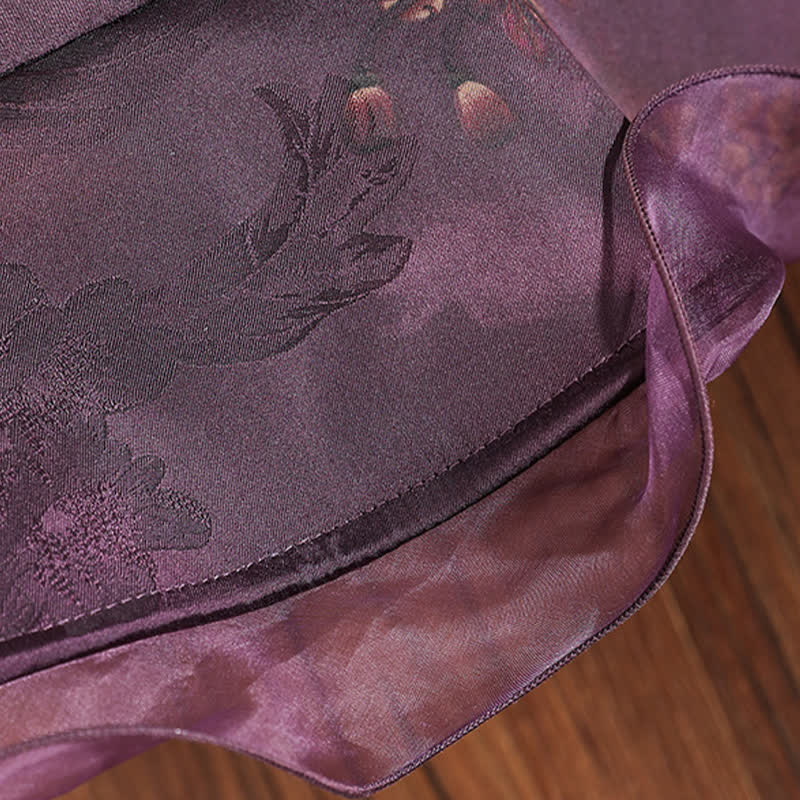 Women's Real Silk Lace Edge Floral Decor Sun Dress Hat