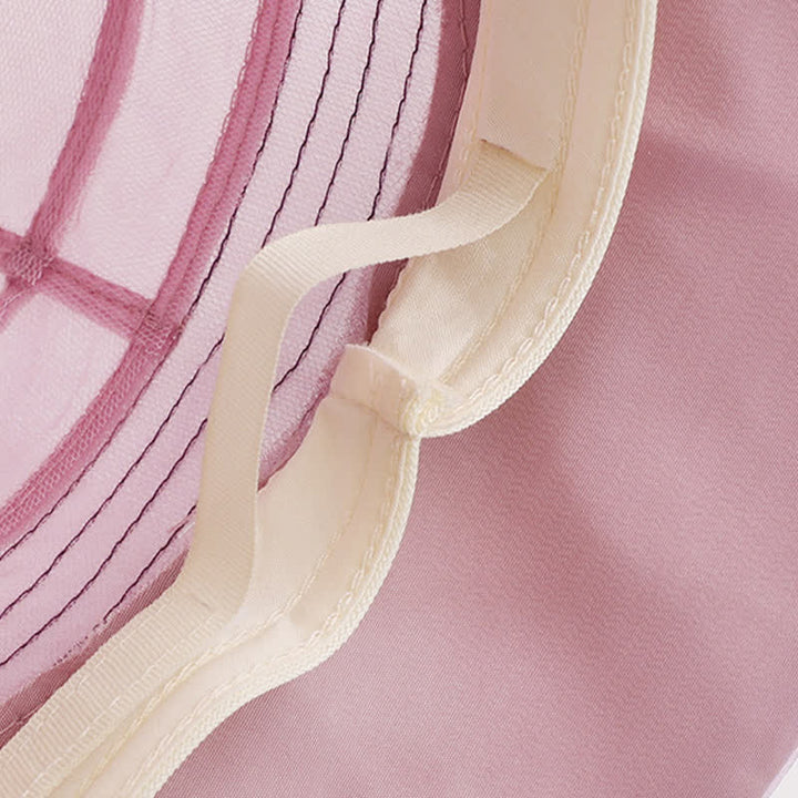 Women's Wide Decorative Flower Real Silk Summer Dress Hat