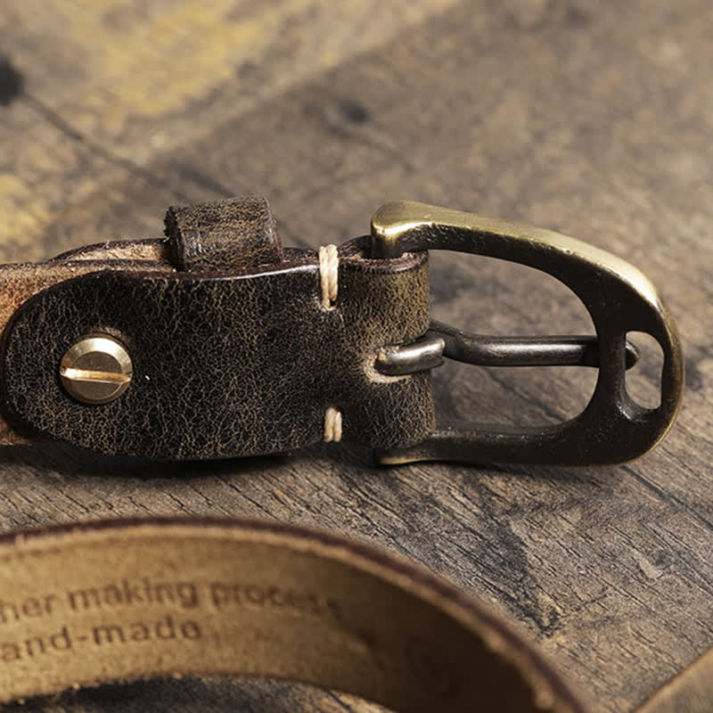 Women's Thin Strap Skinny Cowhide Leather Belt