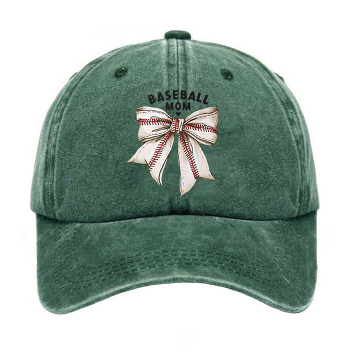 Bowknot Baseball Mom Adjustable Baseball Cap