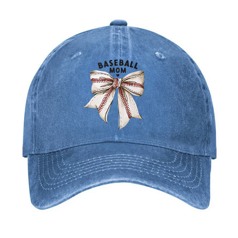 Bowknot Baseball Mom Adjustable Baseball Cap