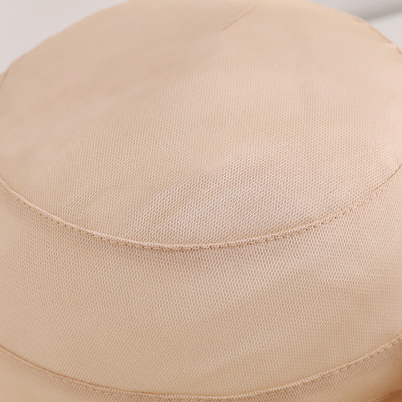 Women's Floral Wide Wave Brim Holiday Beach Foldable Silk Sun Hat