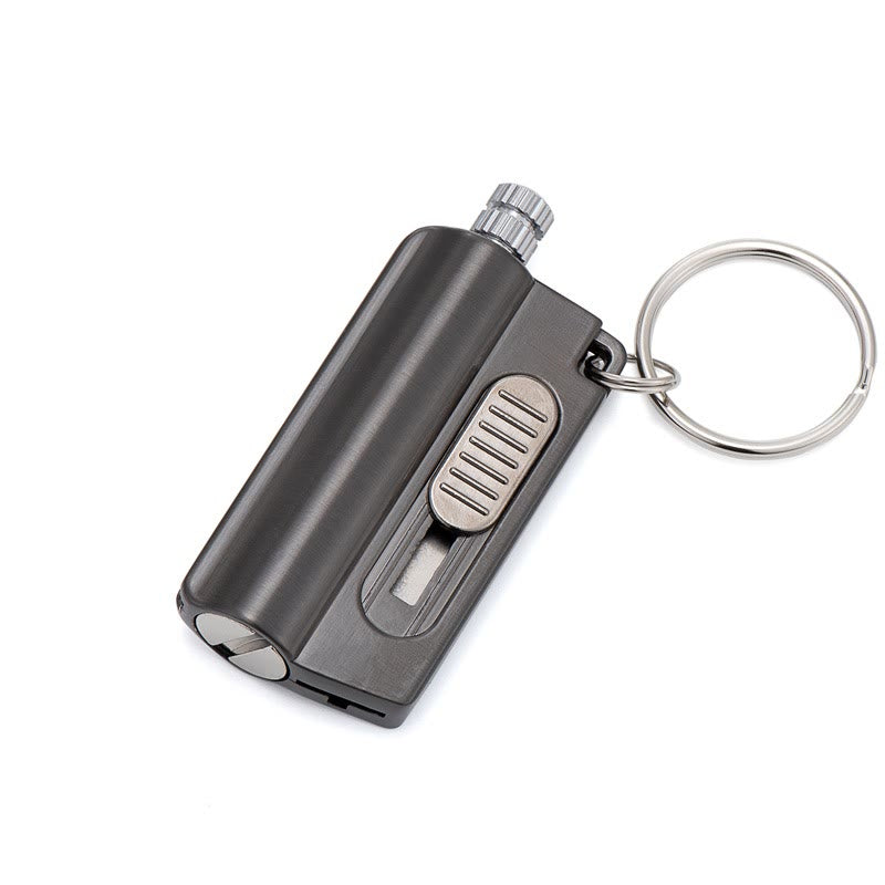 Utility Knife Box Opener Permanent Match Keychain Kerosene Lighter - Black - image 6