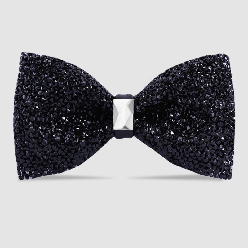Men's Sparkle Star Glitter Crystal Bow Tie