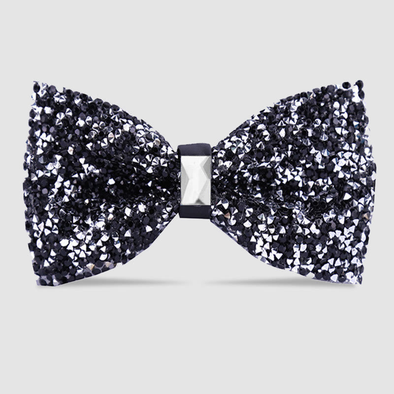 Men's Sparkle Star Glitter Crystal Bow Tie
