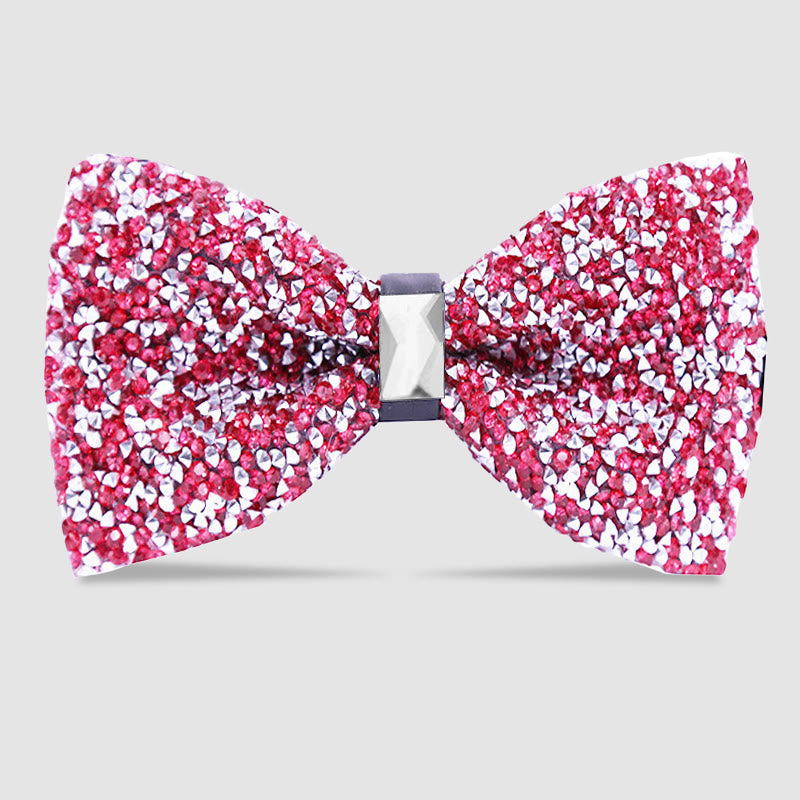 Men's Sparkle Star Glitter Crystal Bow Tie