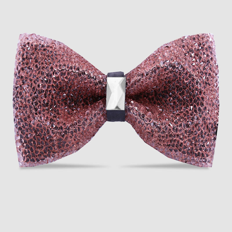 Men's Sparkle Star Glitter Crystal Bow Tie