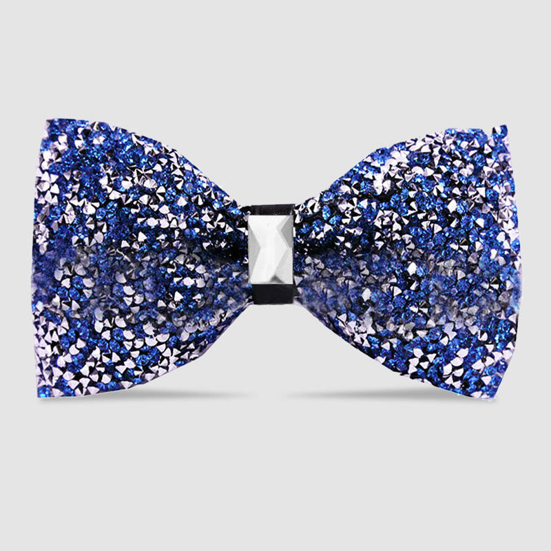 Men's Sparkle Star Glitter Crystal Bow Tie - # 2 - image 3