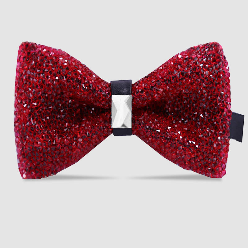 Men's Sparkle Star Glitter Crystal Bow Tie