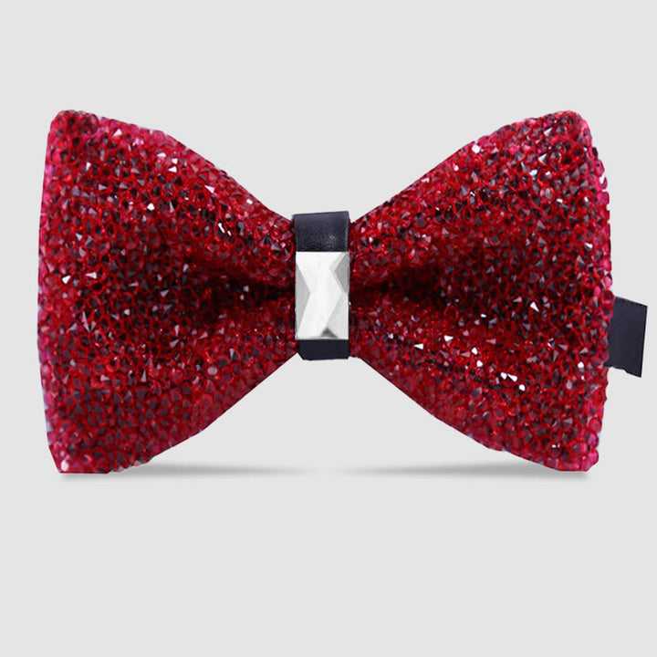 Men's Sparkle Star Glitter Crystal Bow Tie