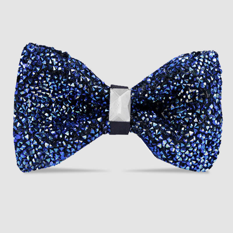 Men's Sparkle Star Glitter Crystal Bow Tie