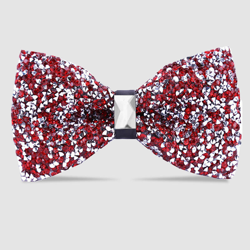 Men's Sparkle Star Glitter Crystal Bow Tie