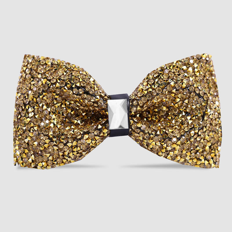 Men's Sparkle Star Glitter Crystal Bow Tie
