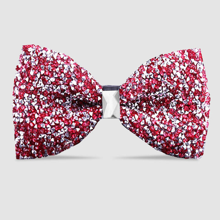 Men's Sparkle Star Glitter Crystal Bow Tie