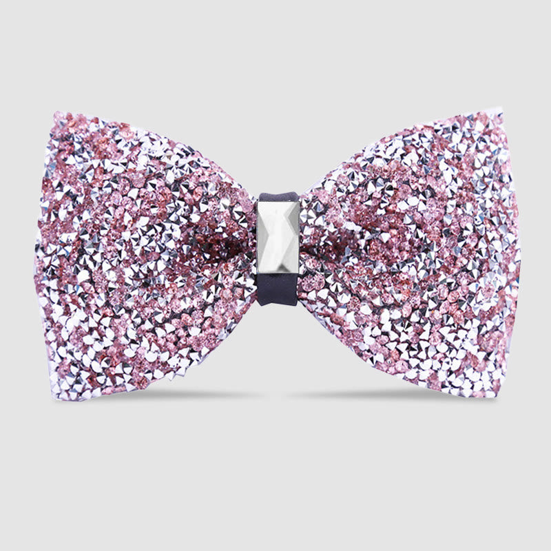 Men's Sparkle Star Glitter Crystal Bow Tie