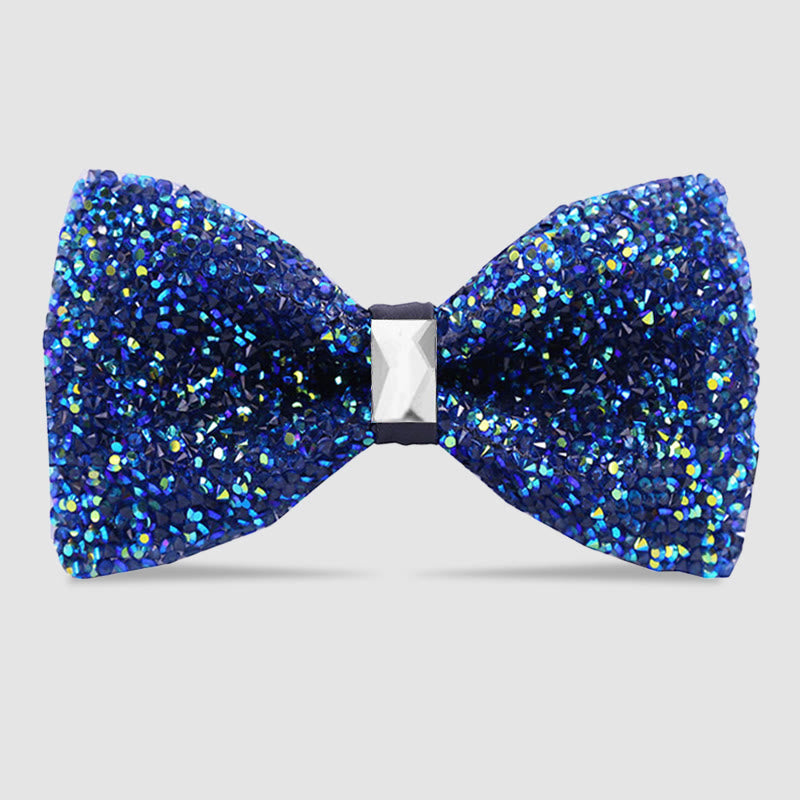 Men's Sparkle Star Glitter Crystal Bow Tie