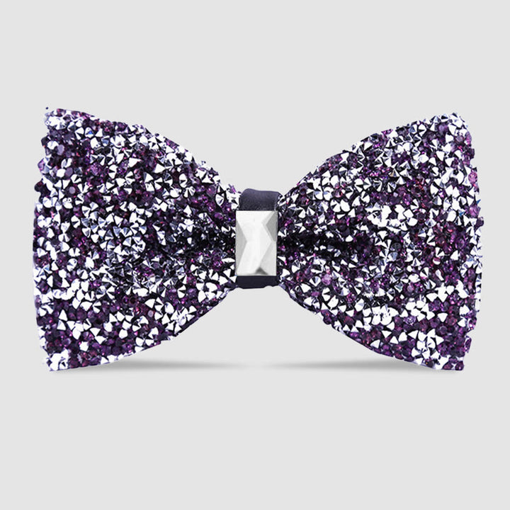 Men's Sparkle Star Glitter Crystal Bow Tie