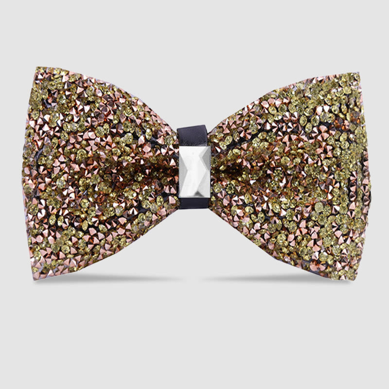 Men's Sparkle Star Glitter Crystal Bow Tie