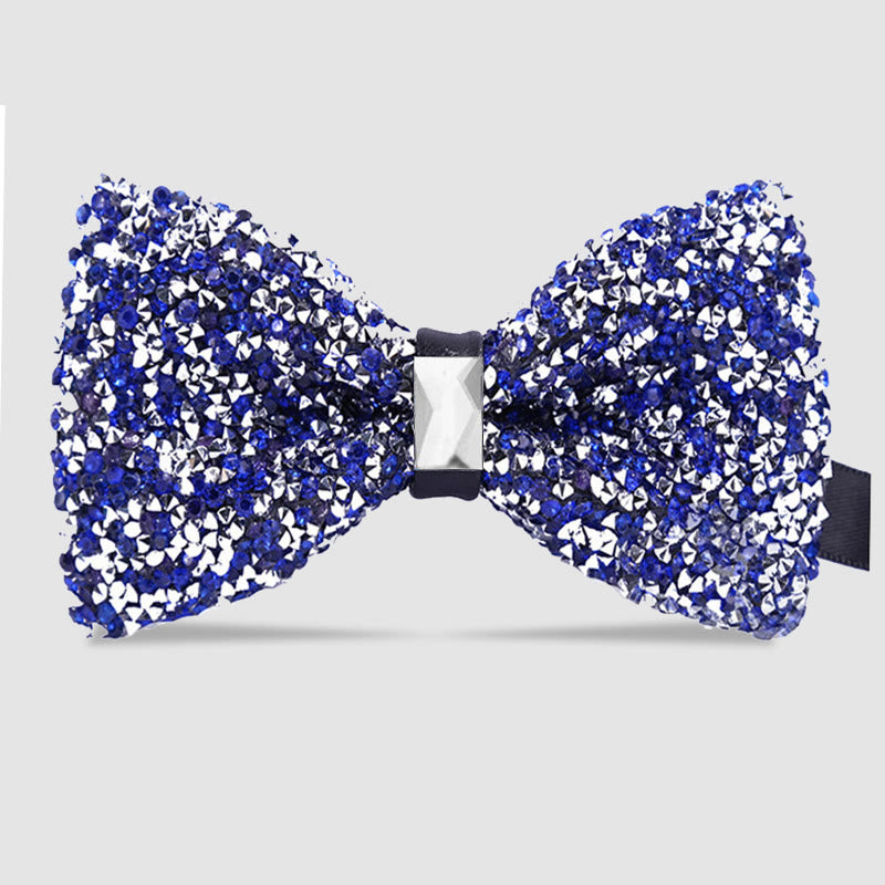 Men's Sparkle Star Glitter Crystal Bow Tie - # 1 - image 2