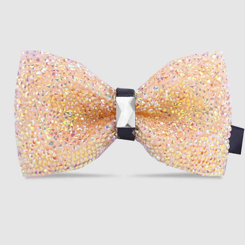 Men's Sparkle Star Glitter Crystal Bow Tie