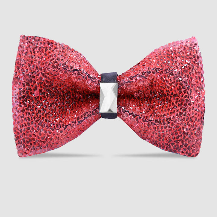 Men's Sparkle Star Glitter Crystal Bow Tie