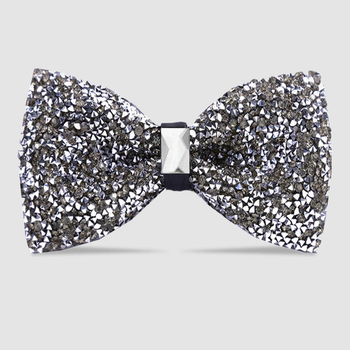 Men's Sparkle Star Glitter Crystal Bow Tie