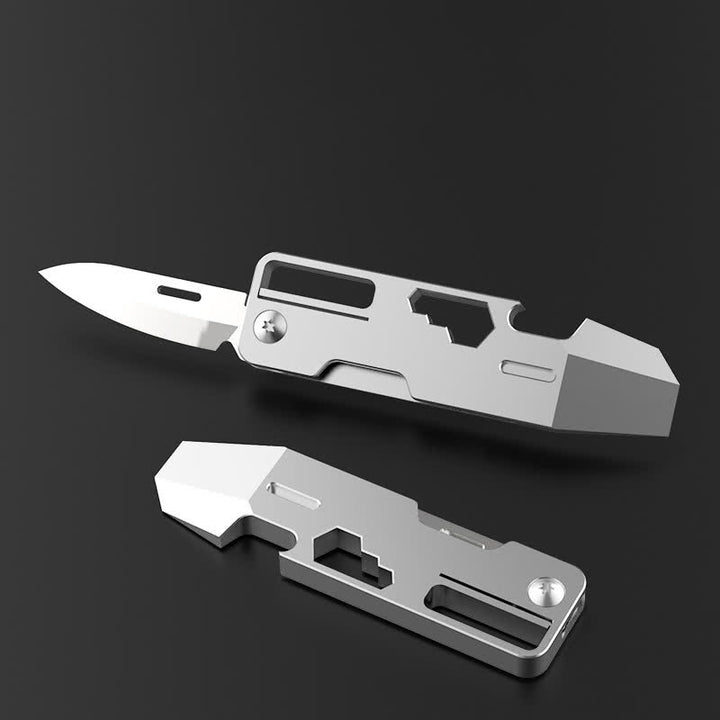 9 In 1 EDC-Tool Multifunctional Folding Mini Knife Keychain - image 1