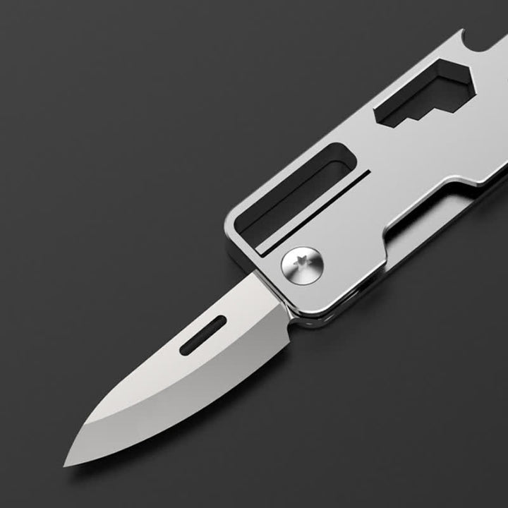 9 In 1 EDC-Tool Multifunctional Folding Mini Knife Keychain - image 5