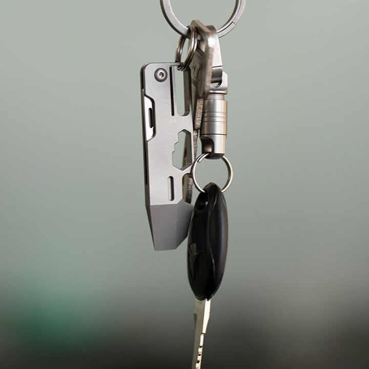 9 In 1 EDC-Tool Multifunctional Folding Mini Knife Keychain - image 4