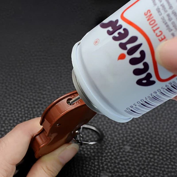 Styling Cute Violin Butane Lighter Keychain - image 2