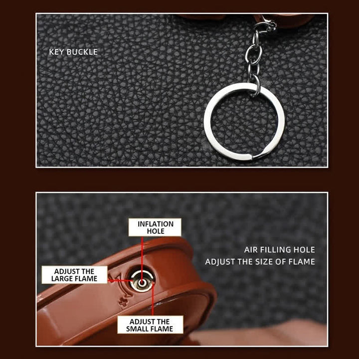 Styling Cute Violin Butane Lighter Keychain