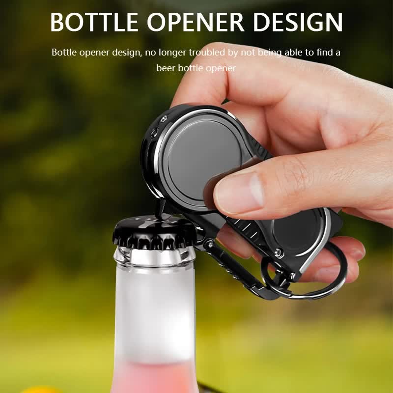 Multi-purpose Compass Watch Portable Keychain Butane Lighter