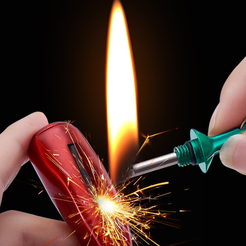 Novel Chili Shaped Permanent Match Keychain Kerosene Lighter