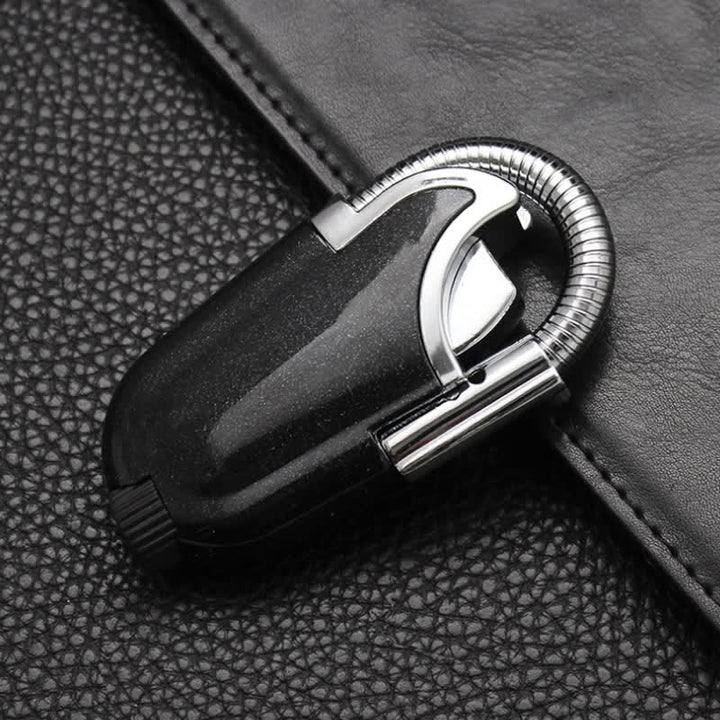 Flexible Long Ignition Pipe LED Flashlight Butane Lighter - Black - image 5