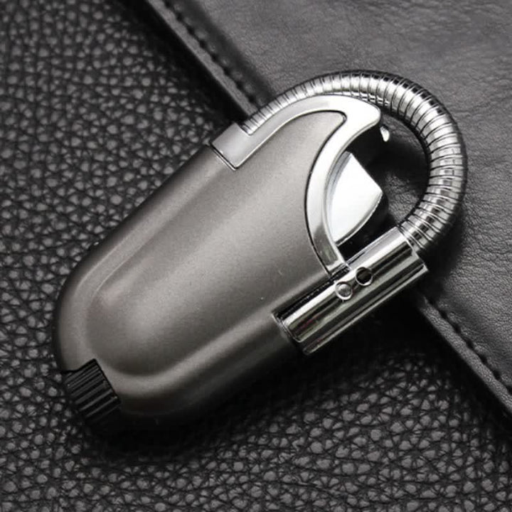Flexible Long Ignition Pipe LED Flashlight Butane Lighter - Gray - image 4