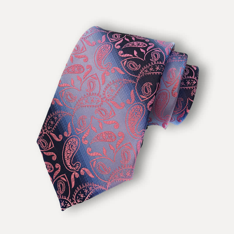 Men's Fancy Gradient Ramp Paisley Necktie - Violet - image 4