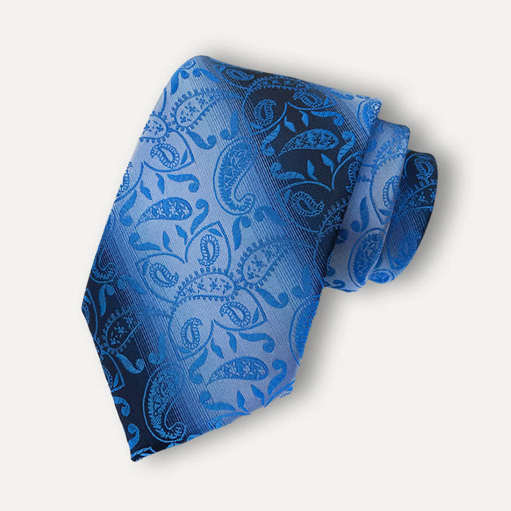 Men's Fancy Gradient Ramp Paisley Necktie - Blue - image 0