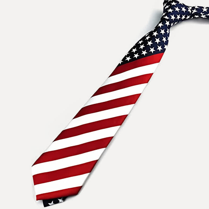 Men's Flag Stars & Stripes Necktie - image 3