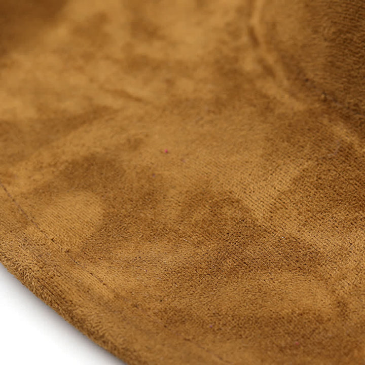 Ethnic Decorative Feather Band Suede Cowboy Hat