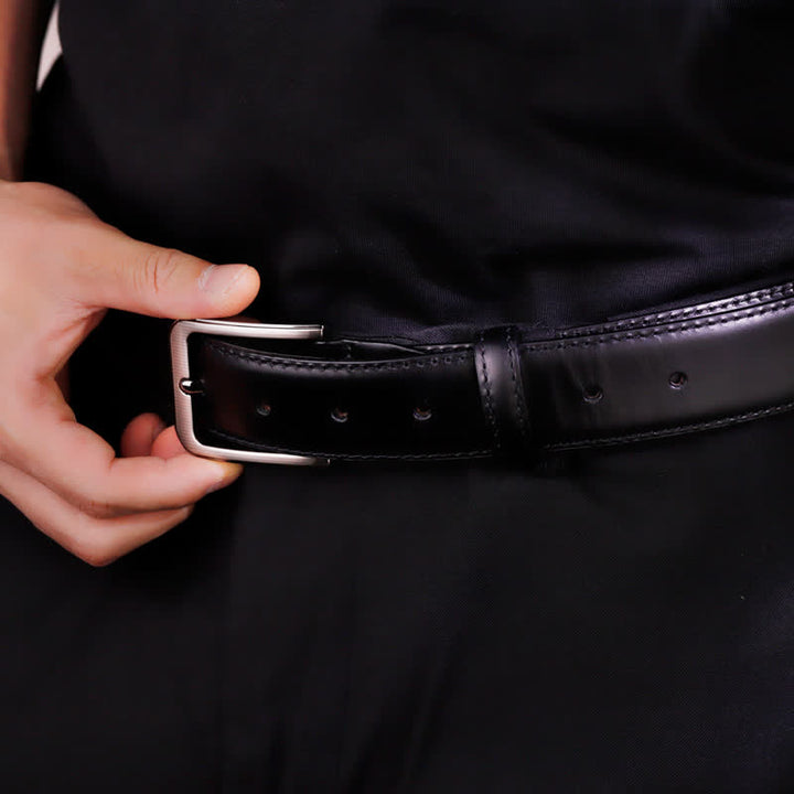 Simple Personalized Engraved Tip Custom Leather Belt - image 1