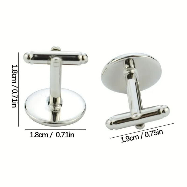 1 Pair Custom Your Photo Creative Memorial Cufflinks - image 3