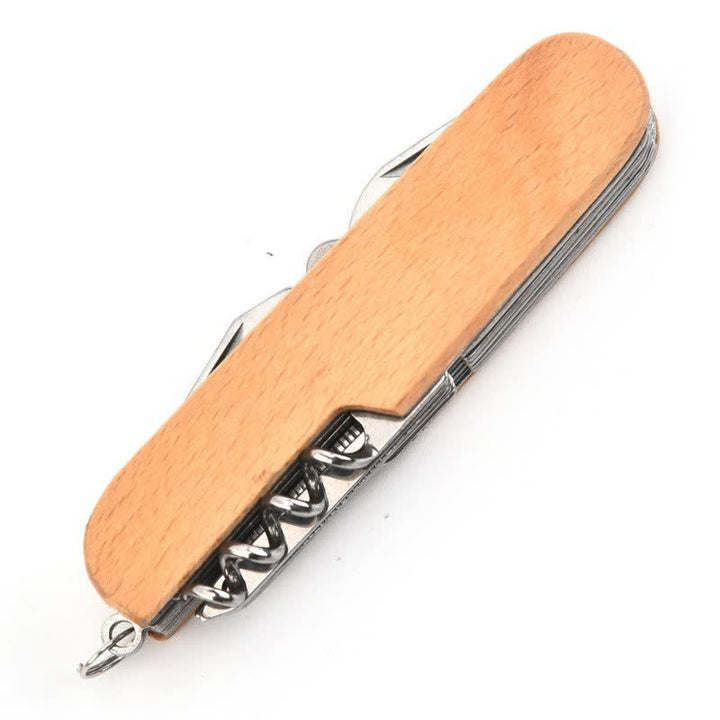 Custom Carving 11 In 1 Multi-Tool Knife Wood Bottle Opener - Khaki - image 10